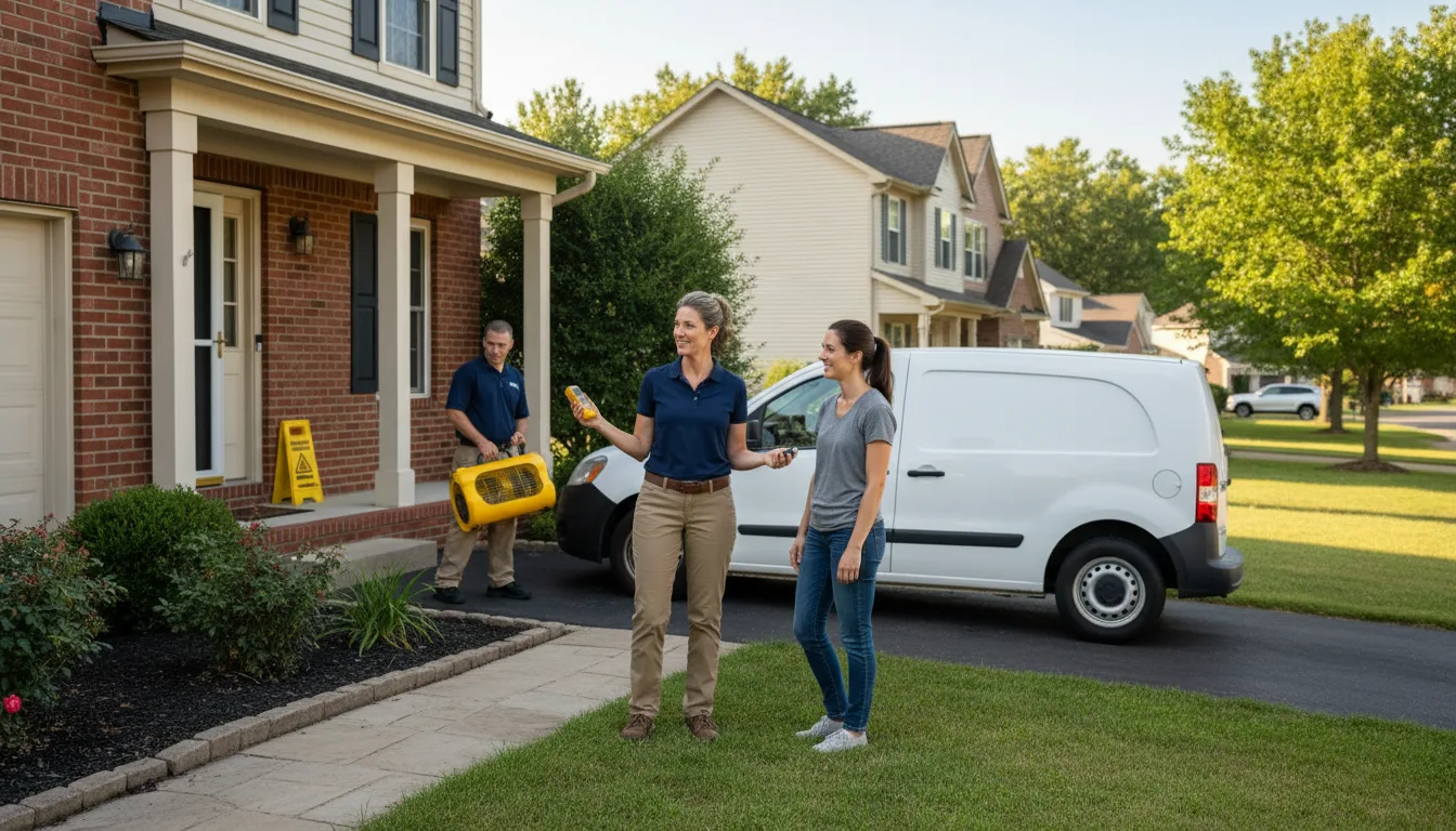 Residential water damage restoration in Divide, MT